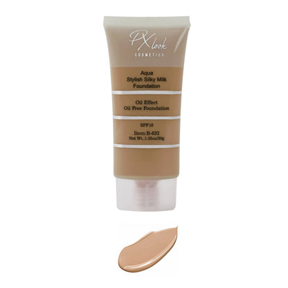 Aqua Stylish Silky Milk Oil Free Foundation, aqua stylish silky milk foundation, stylish silky milk foundation
