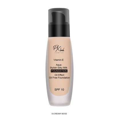 PxLook Silky Milk Foundation, stylish silky milk foundation