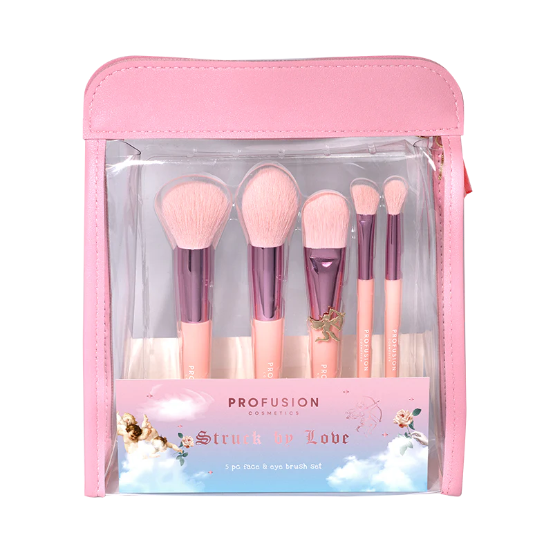Estimado Cupido: Set de 5 brochas para rostro y ojos Struck By Love