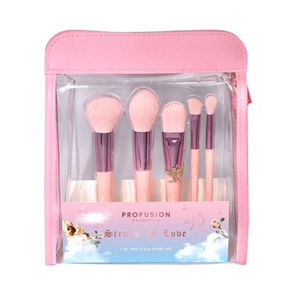 Estimado Cupido: Set de 5 brochas para rostro y ojos Struck By Love