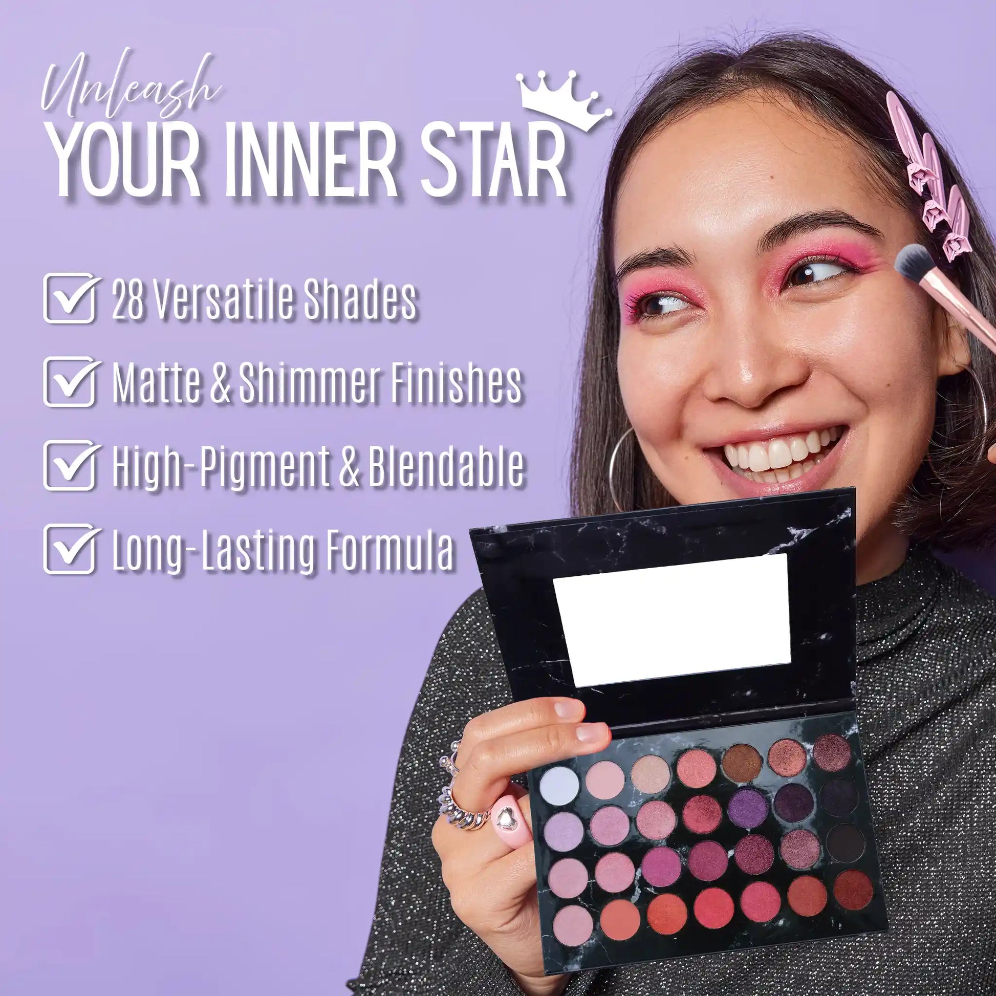 PxLook Galaxy Eyeshadow Palette, best eyeshadow palette, colorful eyeshadow palette, bright eyeshadow palette