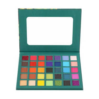 Rio De Janeiro Eyeshadow Palette, Best Eyeshadow Palette, shimmer eyeshadow palette, matte eyeshadow palette, colorful eyeshadow palette.
