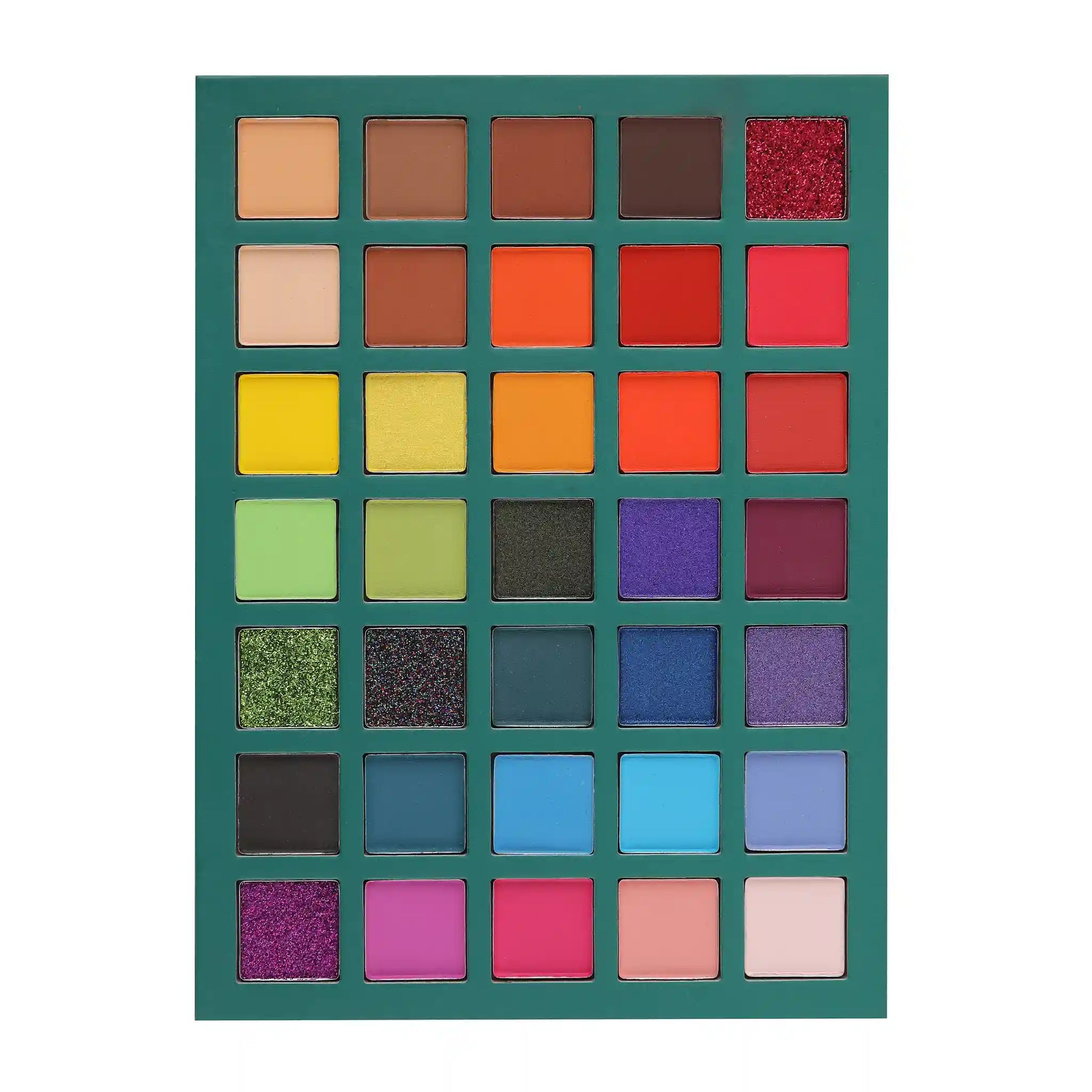 Rio De Janeiro Eyeshadow Palette, Best Eyeshadow Palette, shimmer eyeshadow palette, matte eyeshadow palette, colorful eyeshadow palette.