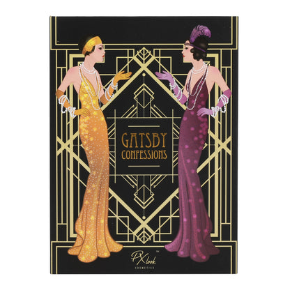 PxLook Gatsby Confessions Eyeshadow Palette, colorful eyeshadow palette, shimmer eyeshadow palette, matte eyeshadow palette
