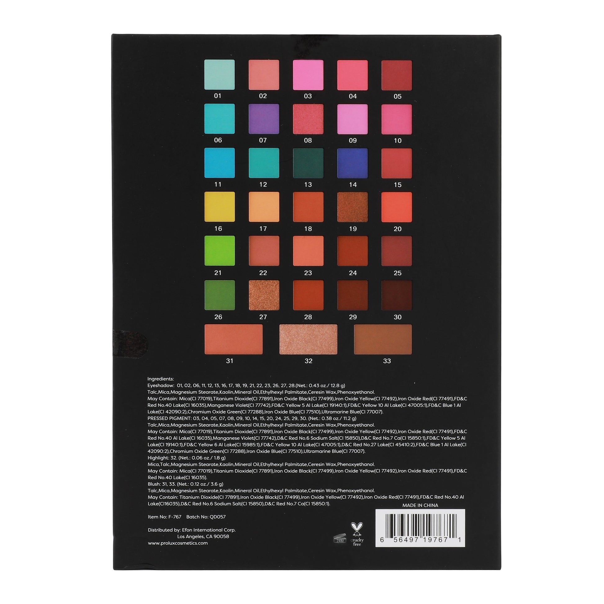 PxLook Gatsby Confessions Eyeshadow Palette, colorful eyeshadow palette, shimmer eyeshadow palette, matte eyeshadow palette
