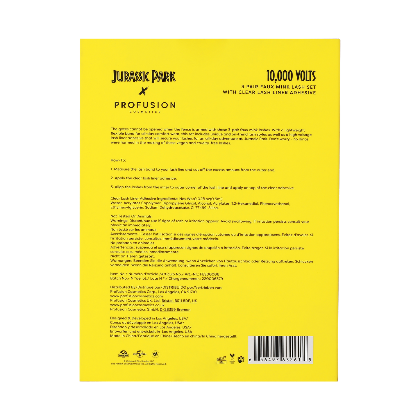 Jurassic Park | 10,000 Volts Faux Mink Lash Set