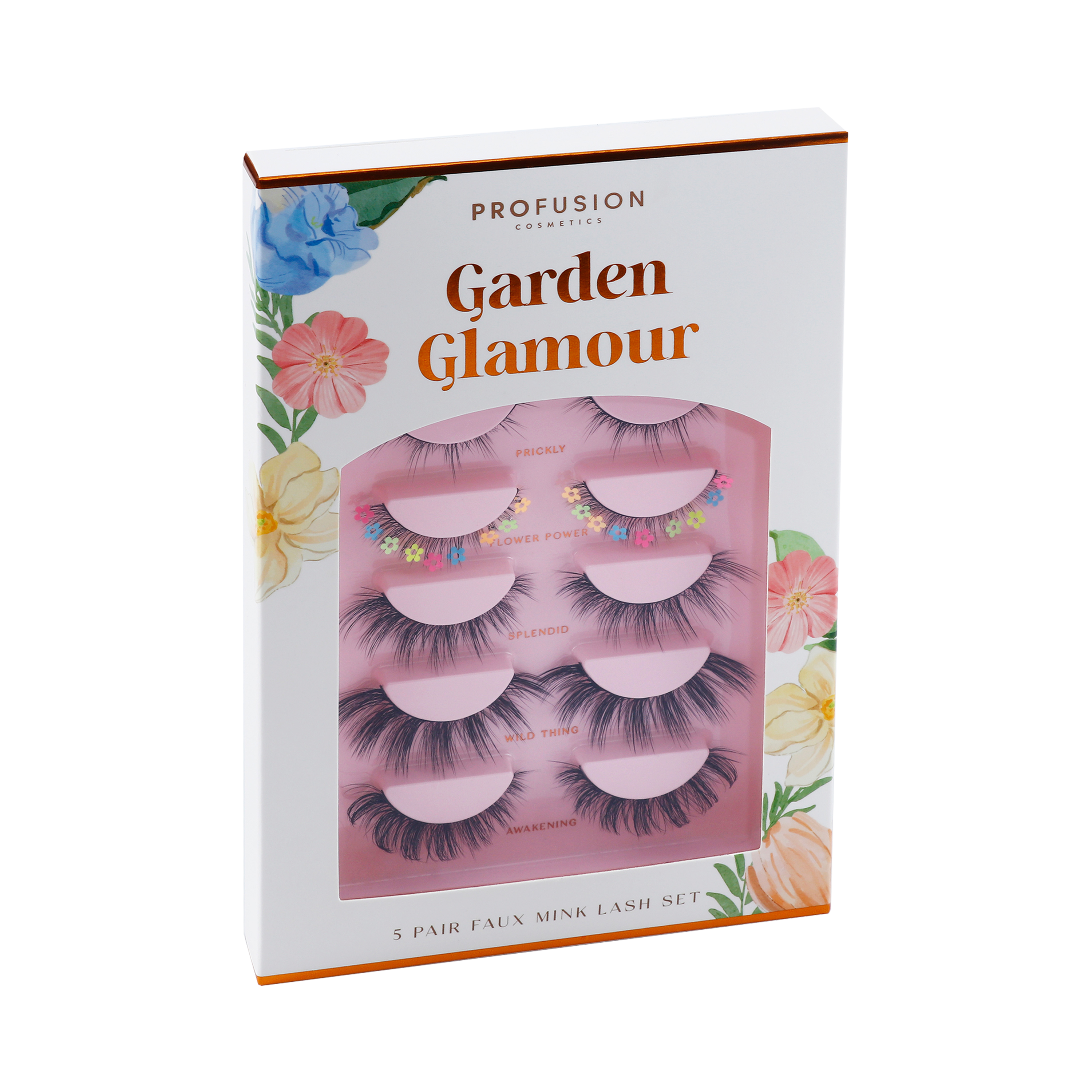 Petal Perfect | Garden Glamour 5 Pairs Faux Mink Lash Set