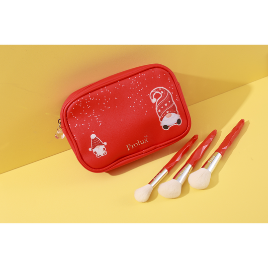 Wrapped in Gnome: Makeup Brush & Cosmetic Bag