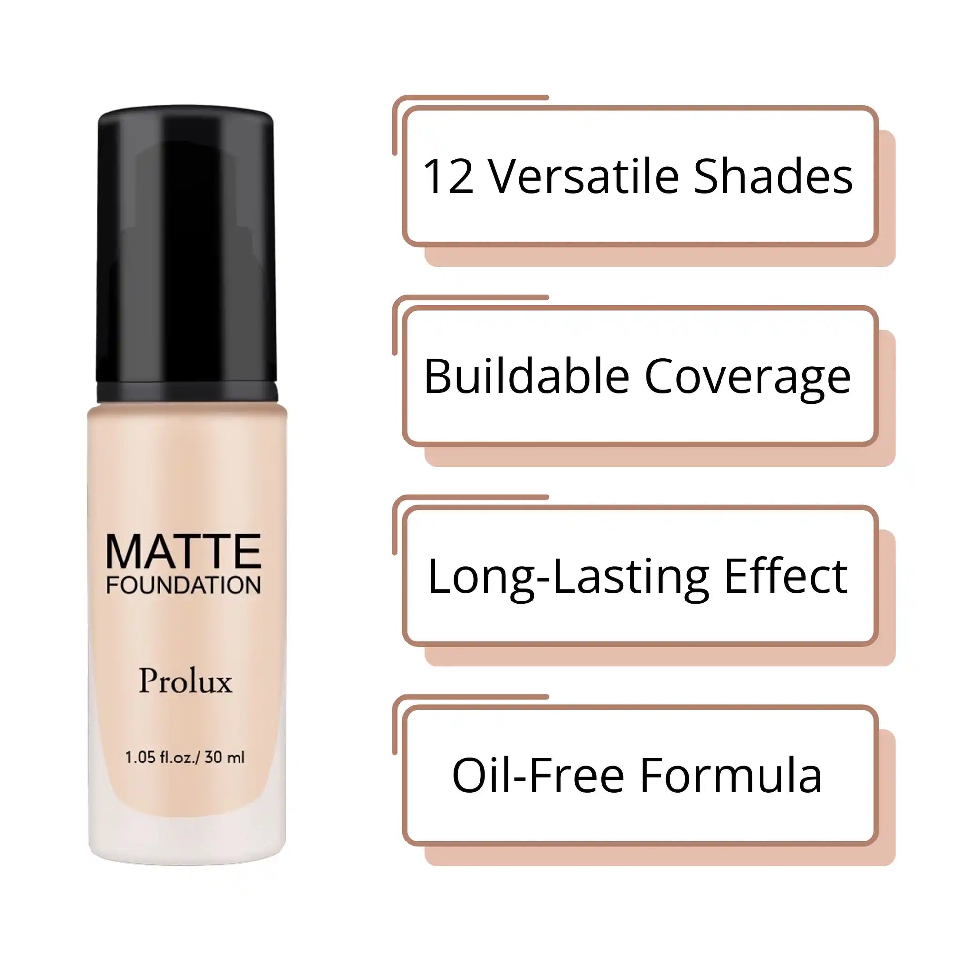 Px Look Lightweight Matte Foundations Flawless Matte Finish