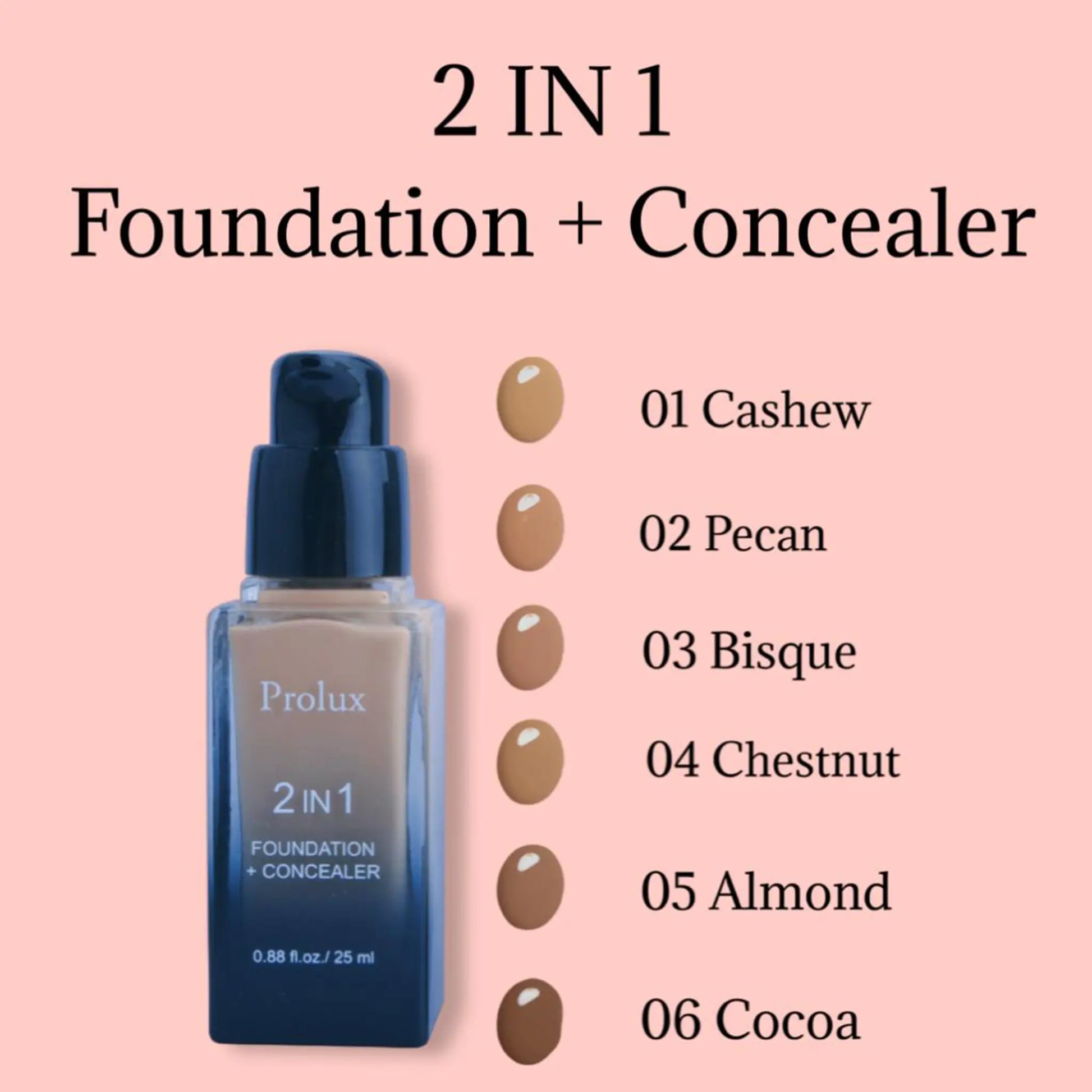 2 in 1 foundation and concealer, foundation and concealer