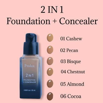 2 in 1 foundation and concealer, foundation and concealer