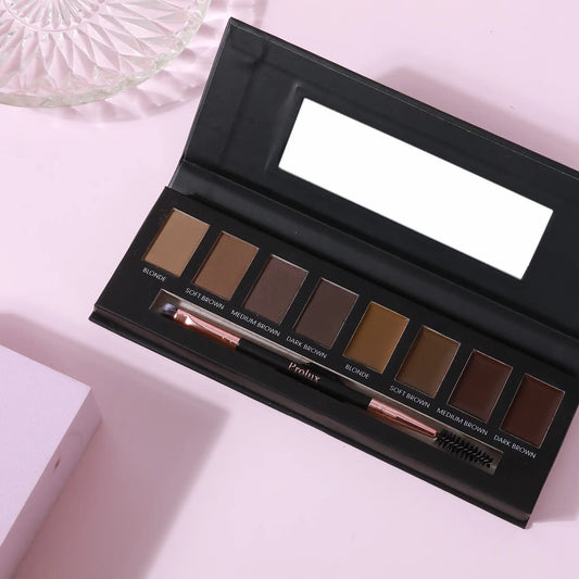Eyebrow Makeup Kits | 8 Shade Brow Palette with Brush, Eyebrow Makeup Kit, Brow Palette, palette brow, brows palette, best brow palette, eye brow palette