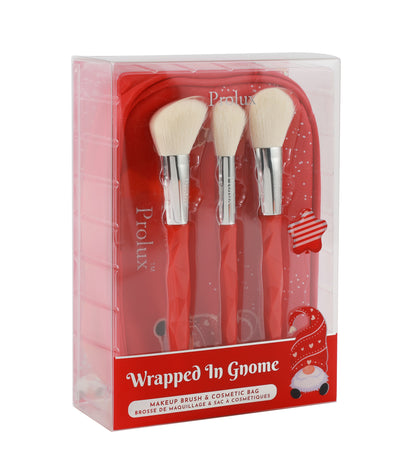 Wrapped in Gnome: Makeup Brush & Cosmetic Bag