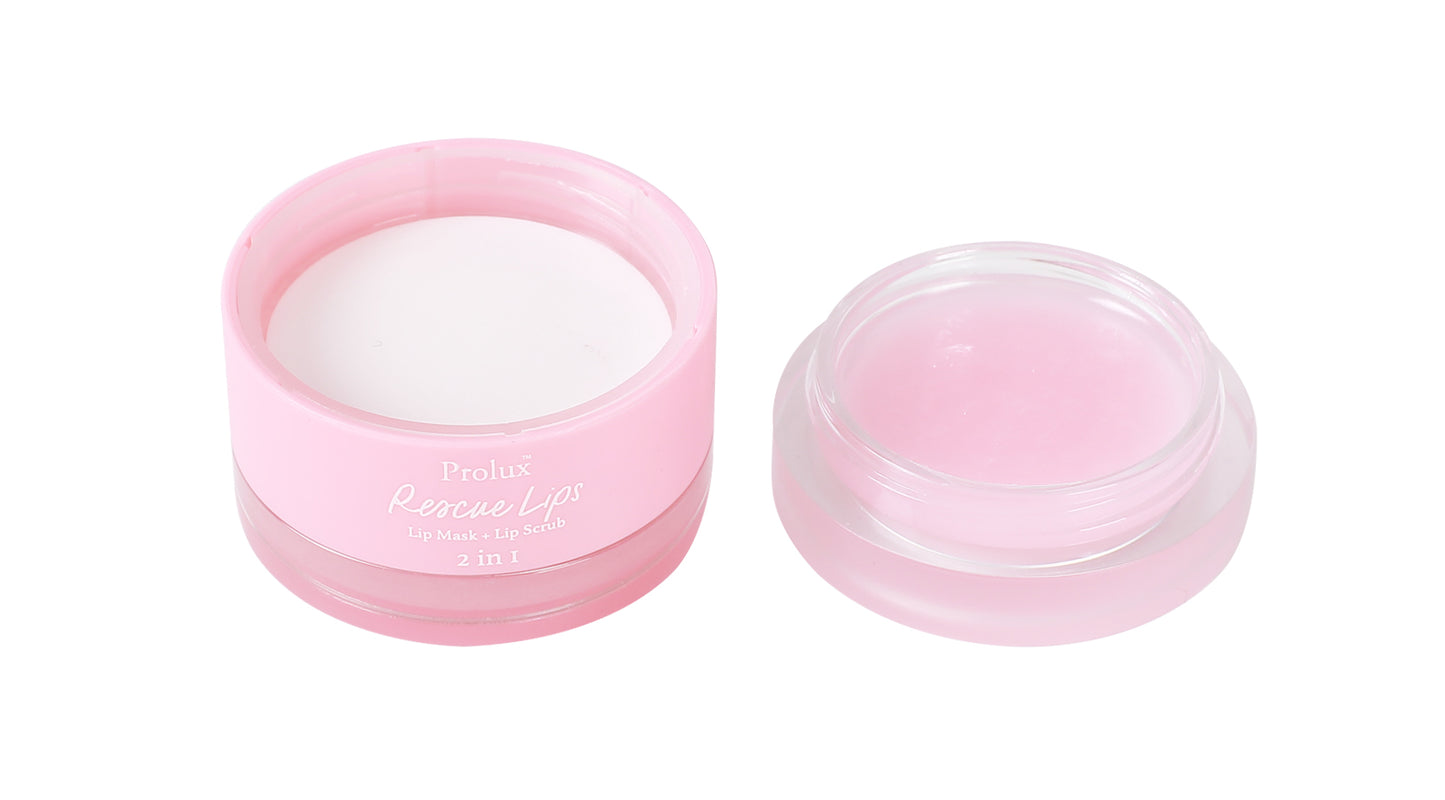 Prolux Rescue Lips 2 in 1 Lip Mask and Lip Scrub, lip scrub and lip mask