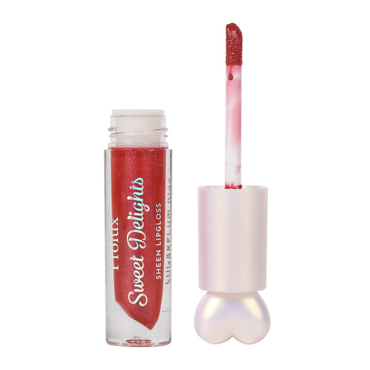 Prolux Sweet Delights Sheen Lip Gloss, high shine lip gloss, cherry lip gloss, scented lip gloss