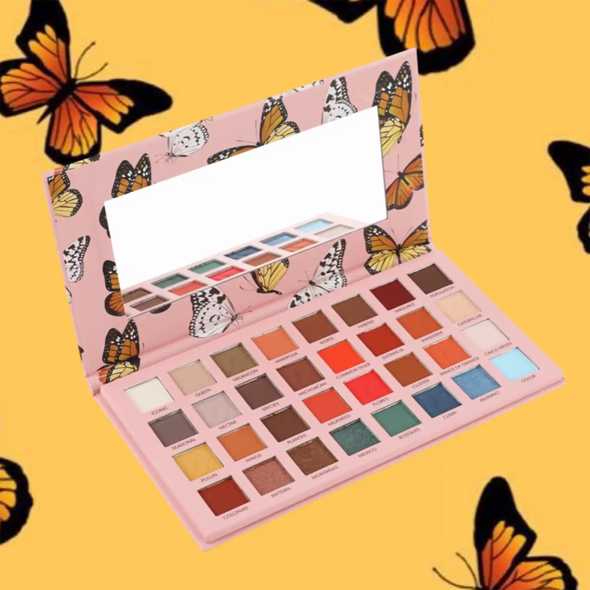 Monarka Eye Shadow Palette, shimmer eye shadow palette, matte eye shadow palette