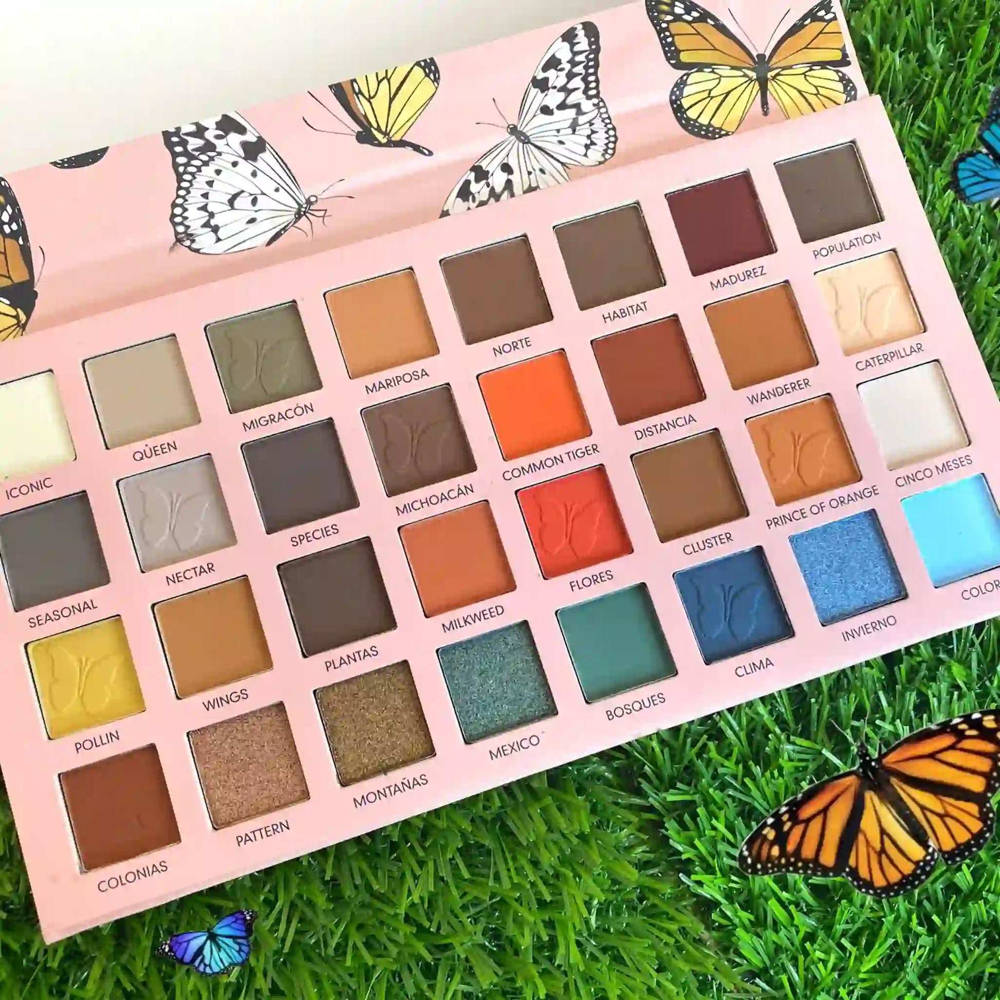 Monarka Eye Shadow Palette, shimmer eye shadow palette, matte eye shadow palette