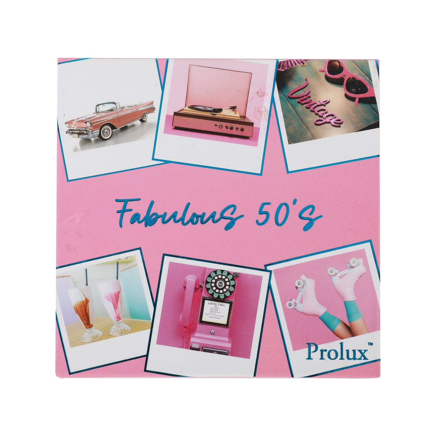 Fabulous 50's Eyeshadow Palette, shimmer eyeshadow palette, matte eyeshadow palette​, glitter eyeshadow palette