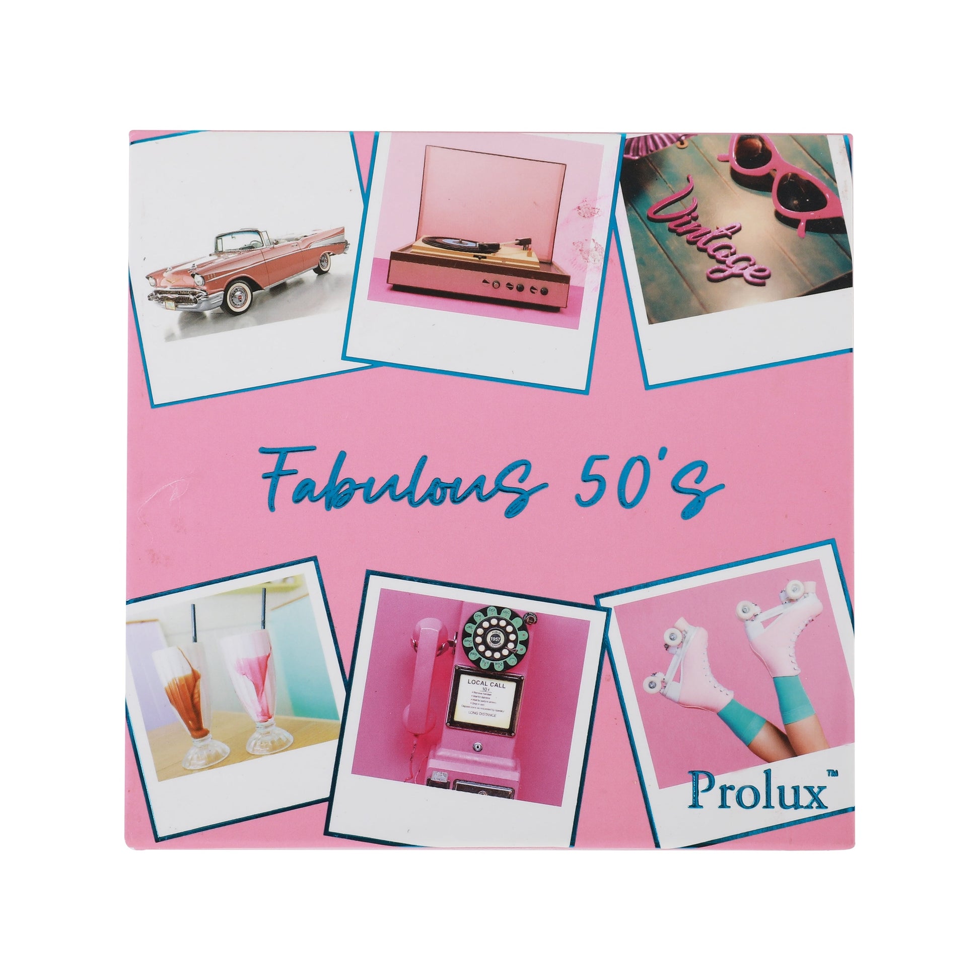 Fabulous 50's Eyeshadow Palette, shimmer eyeshadow palette, matte eyeshadow palette​, glitter eyeshadow palette