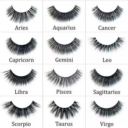 Zodiac Faux Mink Lashes Eyelashes, false eyelashes, lashes eyelashes