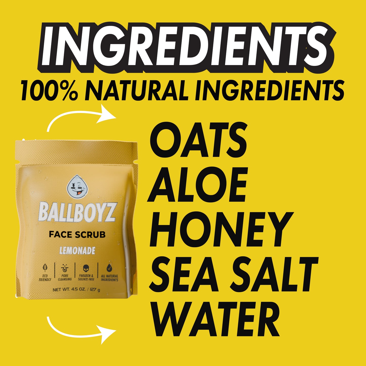 Lemonade Face Scrub (Light Acne)