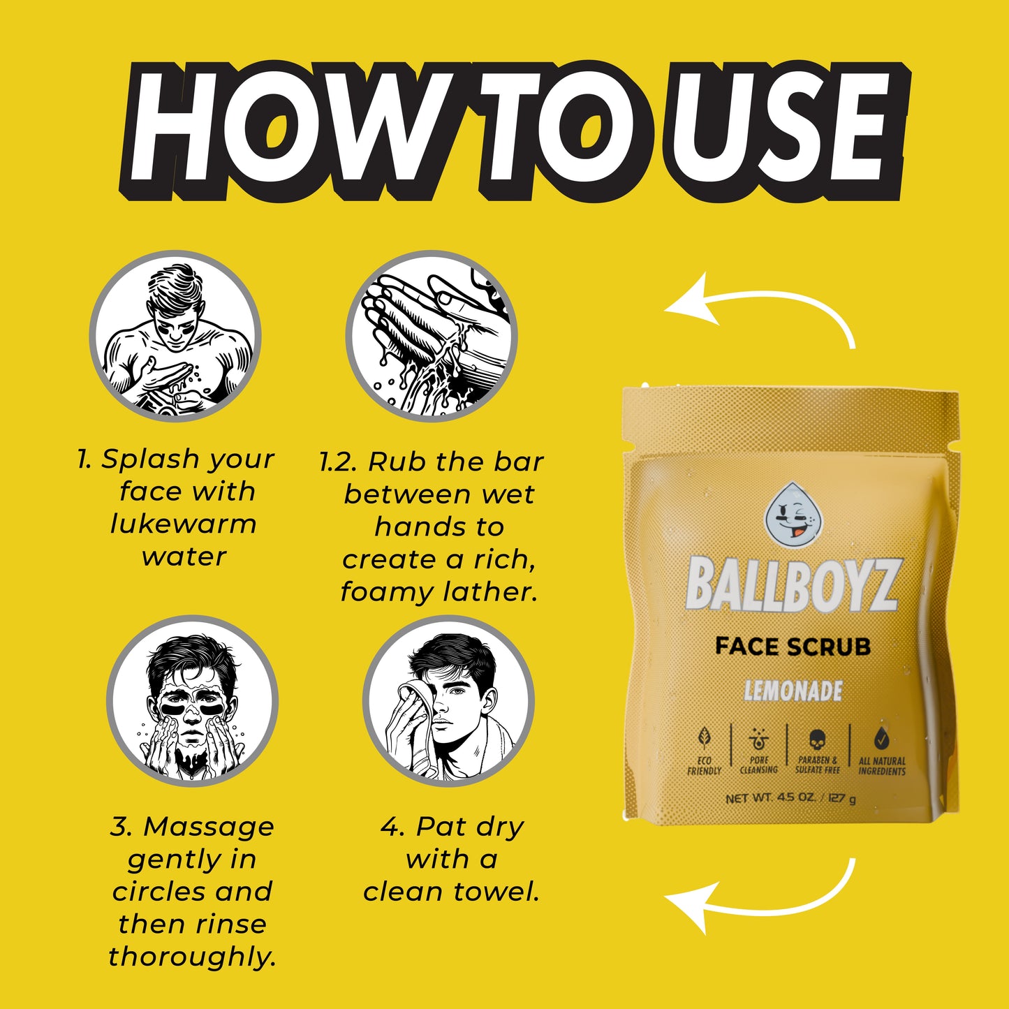 Lemonade Face Scrub (Light Acne)