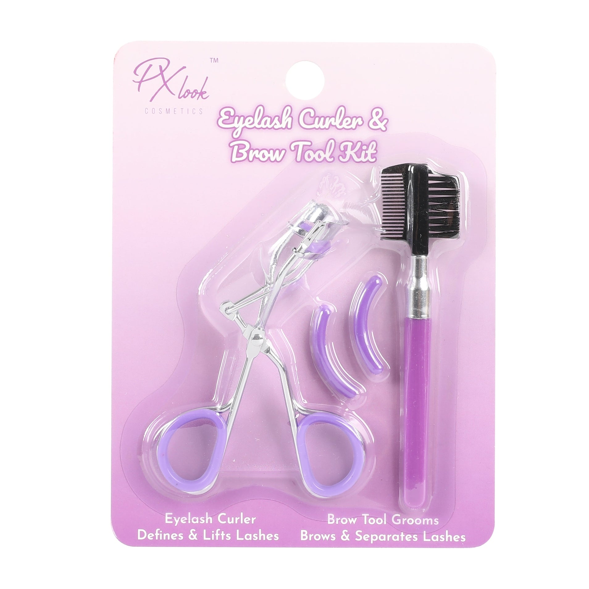 PxLook Eyelash Curler & Brow Tool Kit, eyebrow kit, Brow Kit, eye lash curler 