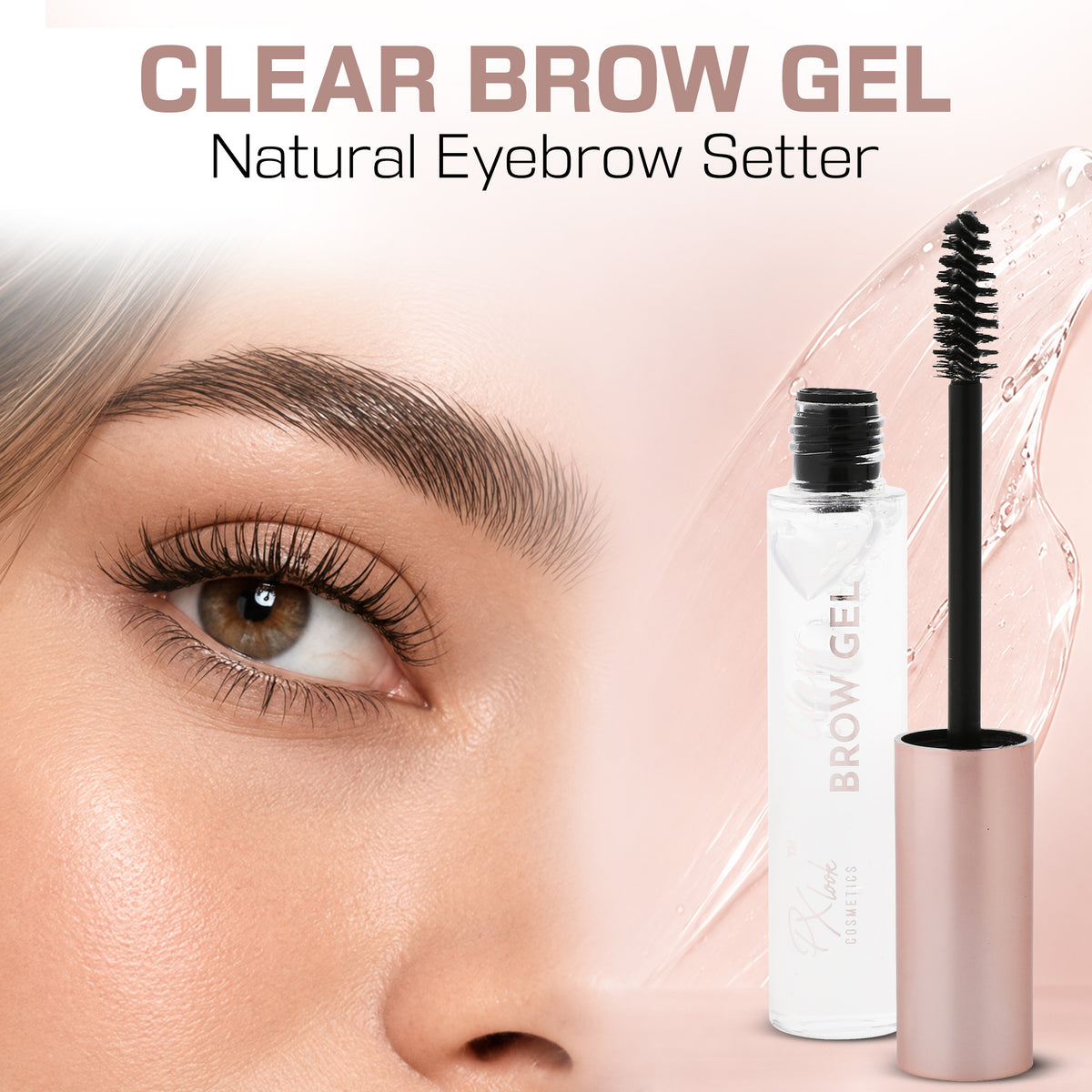 Gel transparente para cejas