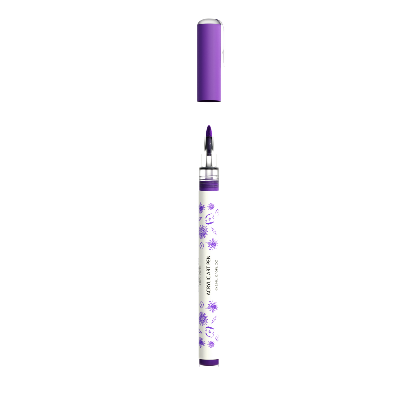 Bolígrafo de arte morado