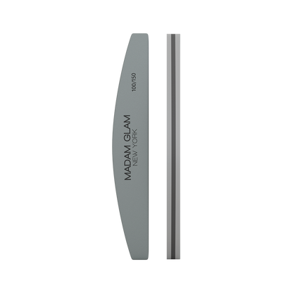 Half Moon Shape 100/150 Grit Nail Buffer