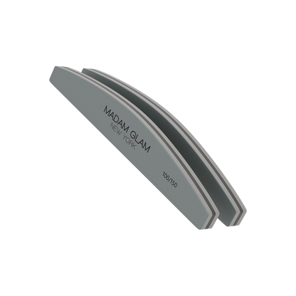 Half Moon Shape 100/150 Grit Nail Buffer