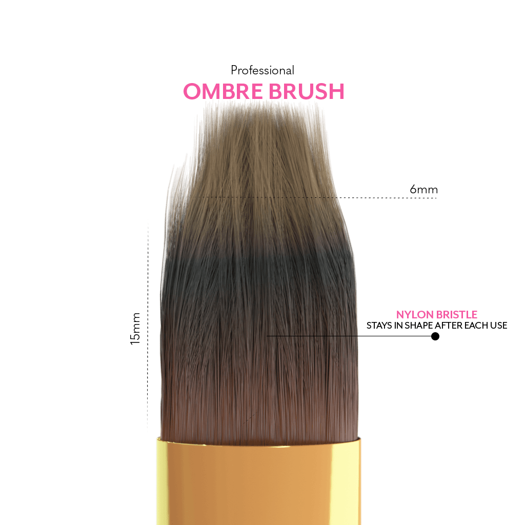 Pincel profesional de gel para uñas Ombre