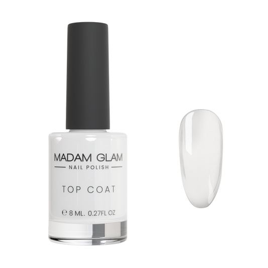 Capa superior de esmalte de uñas