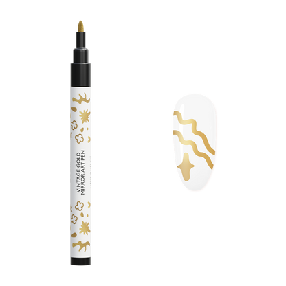 Vintage Gold Mirror Art Pen