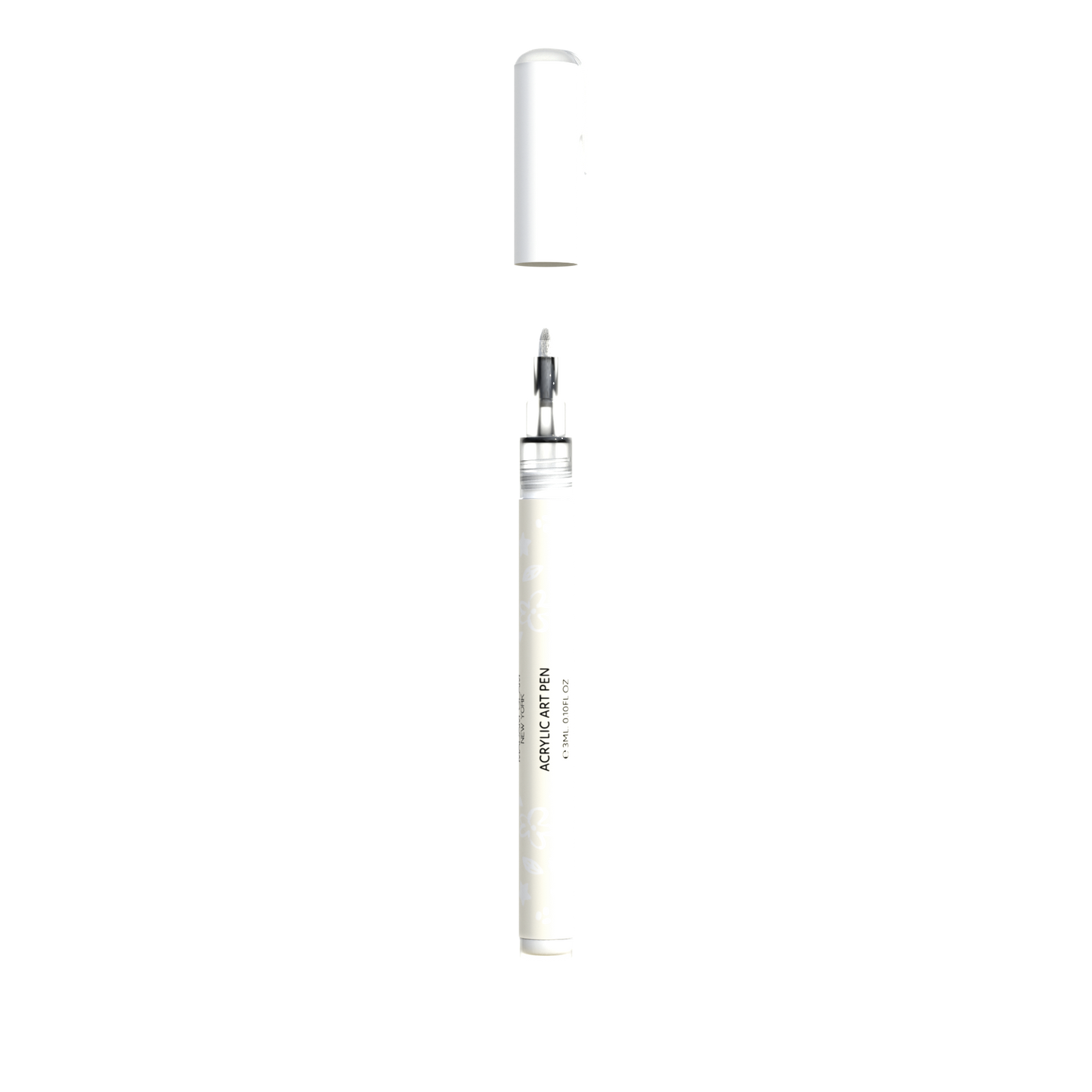 Pluma de arte blanca
