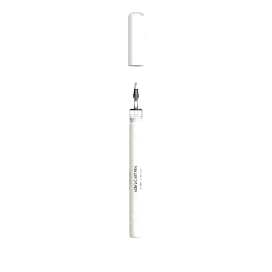 Pluma de arte blanca