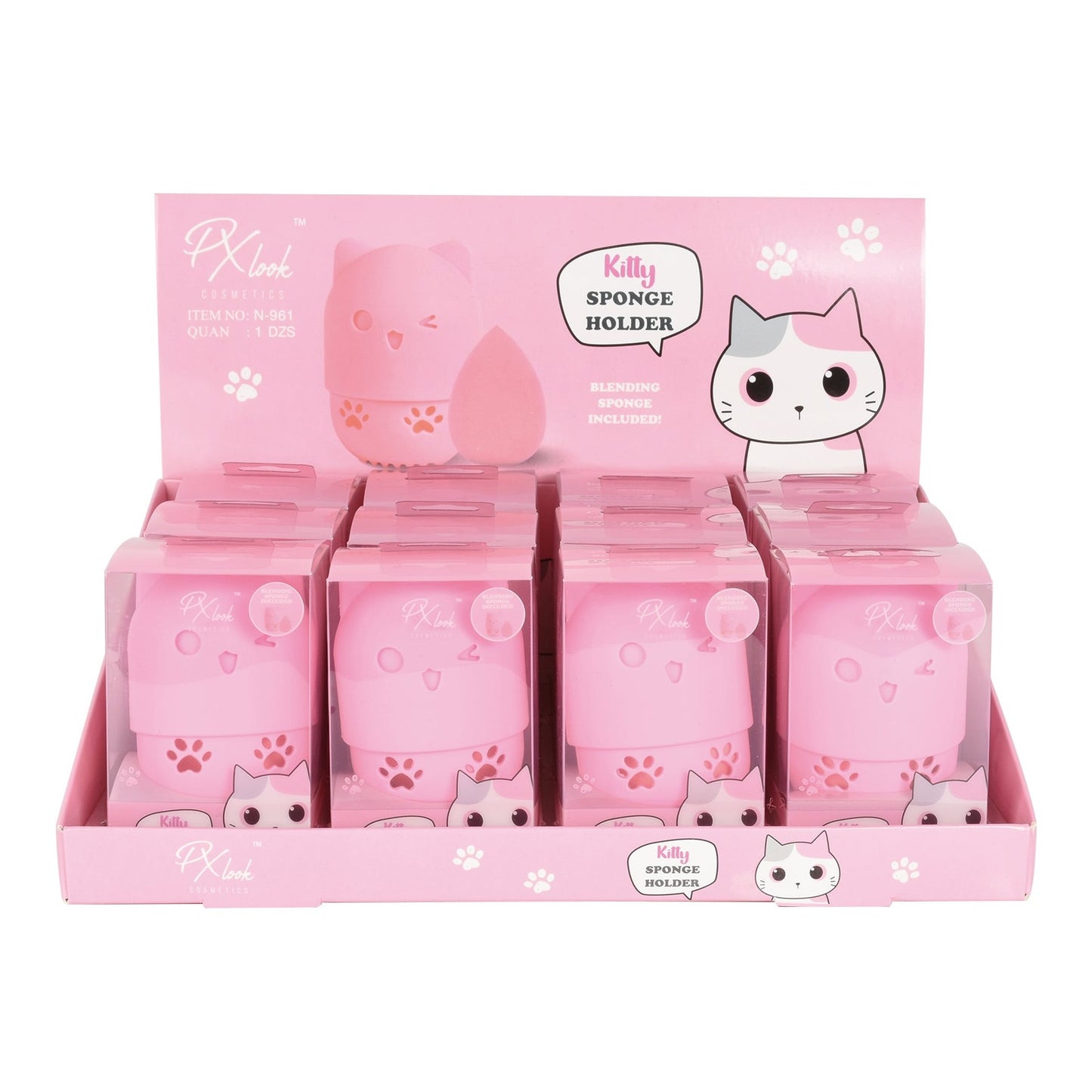 PxLook Kitty Sponge Set, makeup sponge, makeup blending sponge​, makeup sponge set