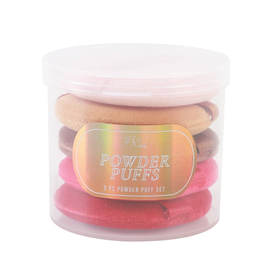 PxLook Powder Puffs 5pc Set, powder puffs​, powder puff set, makeup powder puffs