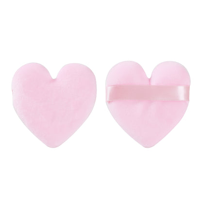 PxLook Heart Cosmetic Puff Set, powder puffs, powder puff set, makeup powder puffs