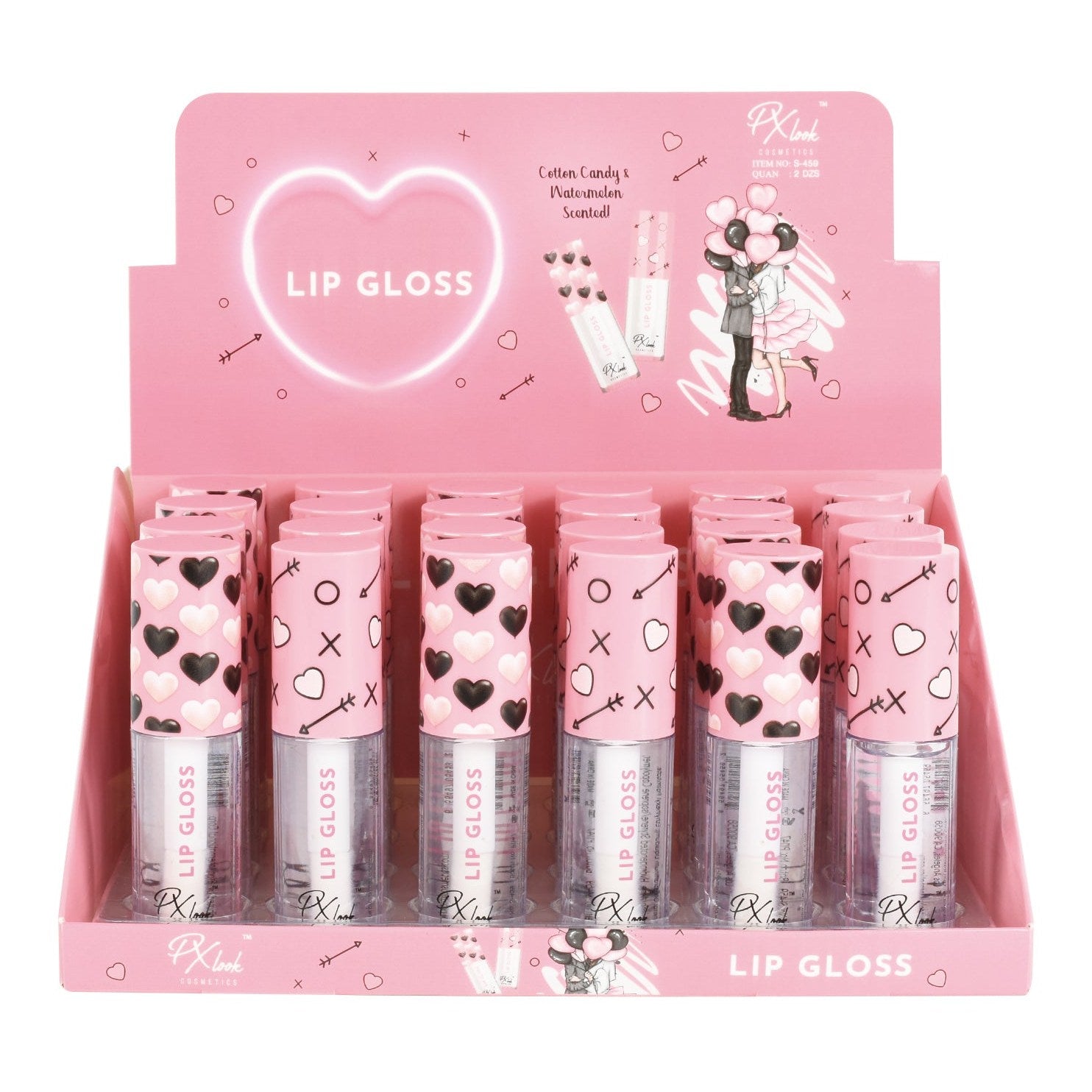 PxLook Valentine's Day Lip Gloss, scented lip gloss, best lip gloss, clear lip gloss