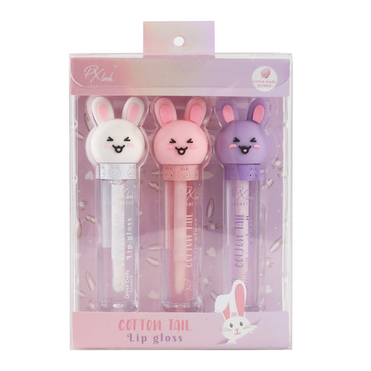 PxLook Cotton Tail Lip Gloss Set, scented lip glosses, best lip gloss, cotton candy lip gloss