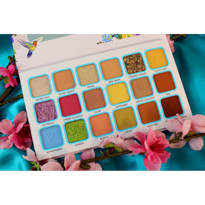 Prolux Hello Spring Eyeshadow Palette, colorful eyeshadow palette, shimmer eyeshadow palette, matte eyeshadow palette, glitter eyeshadow palette
