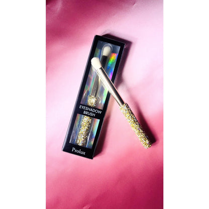 Brocha de sombras de ojos con mango de purpurina
