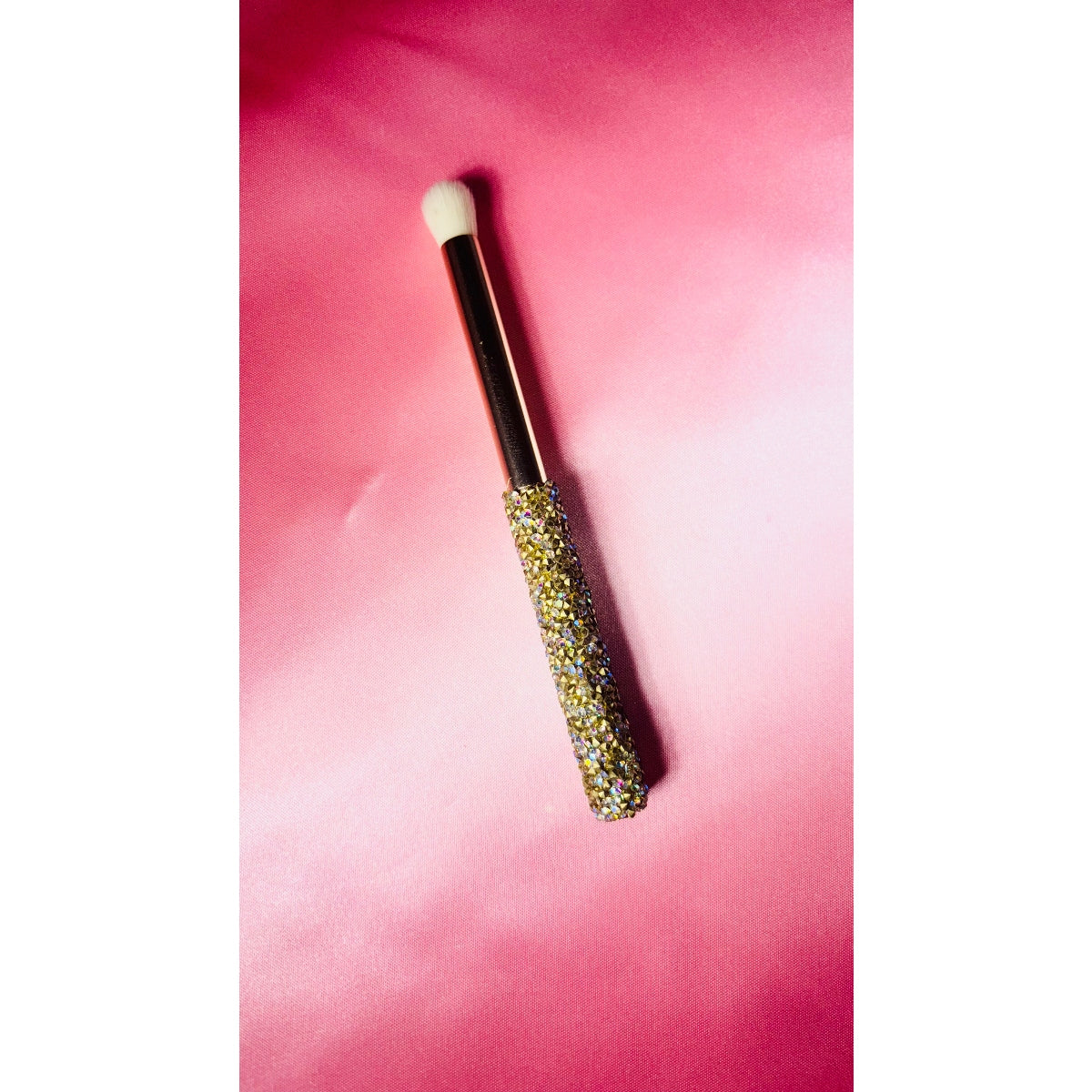 Brocha de sombras de ojos con mango de purpurina