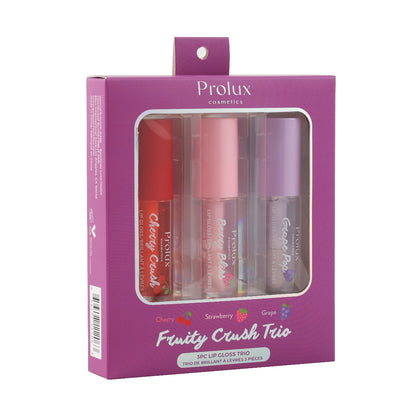 Fruity Crush Trio: 3PC Lip Gloss Trio