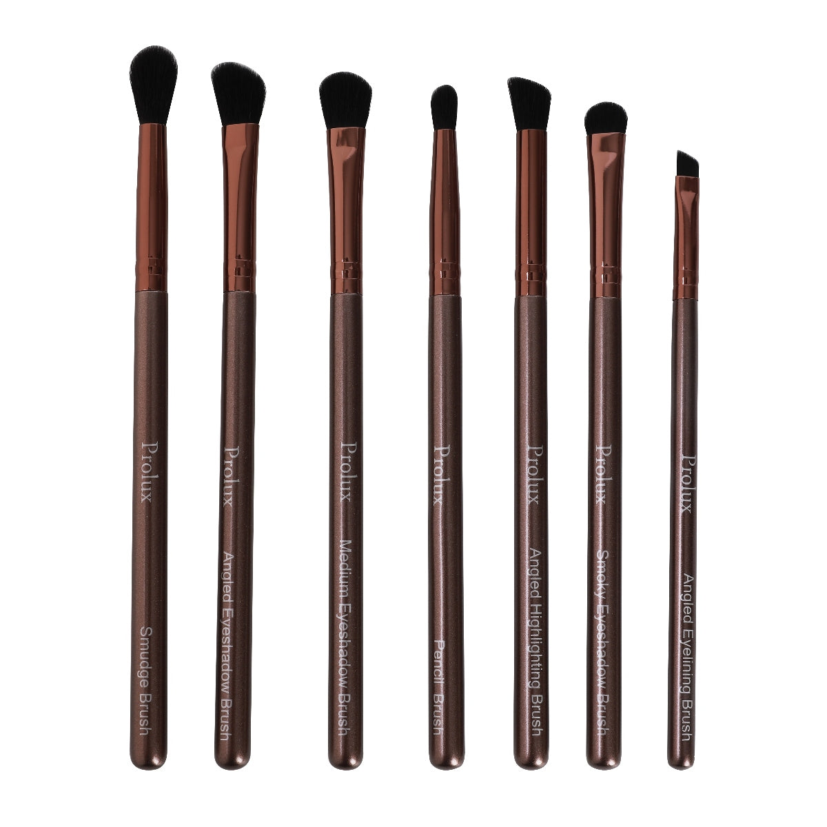 Set de 7 brochas esenciales de lujo para ojos