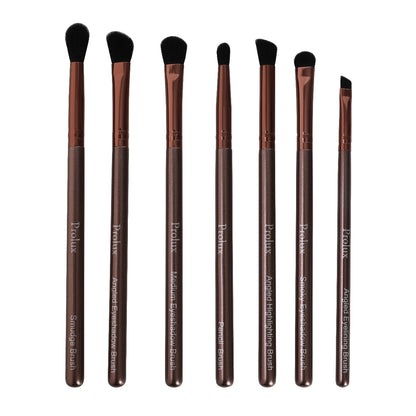 Set de 7 brochas esenciales de lujo para ojos