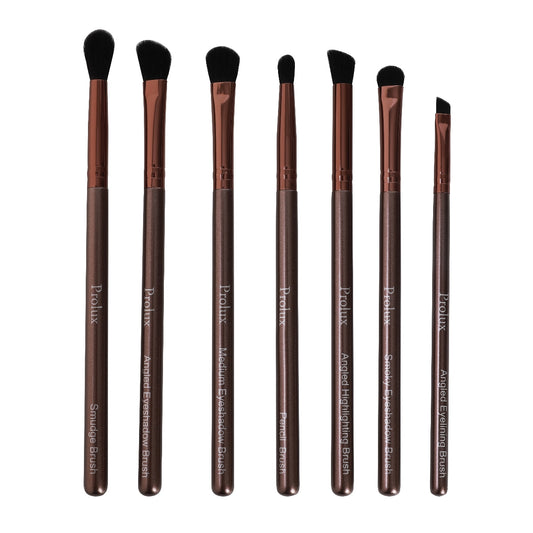 Set de 7 brochas esenciales de lujo para ojos