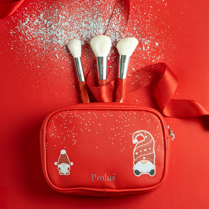 Wrapped in Gnome: Makeup Brush & Cosmetic Bag