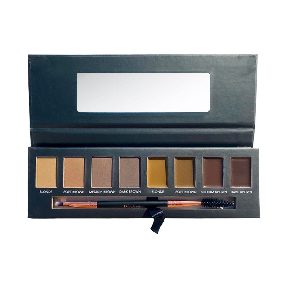 8 Shade Brow Palette with Brush|skin illustrator brow palette 